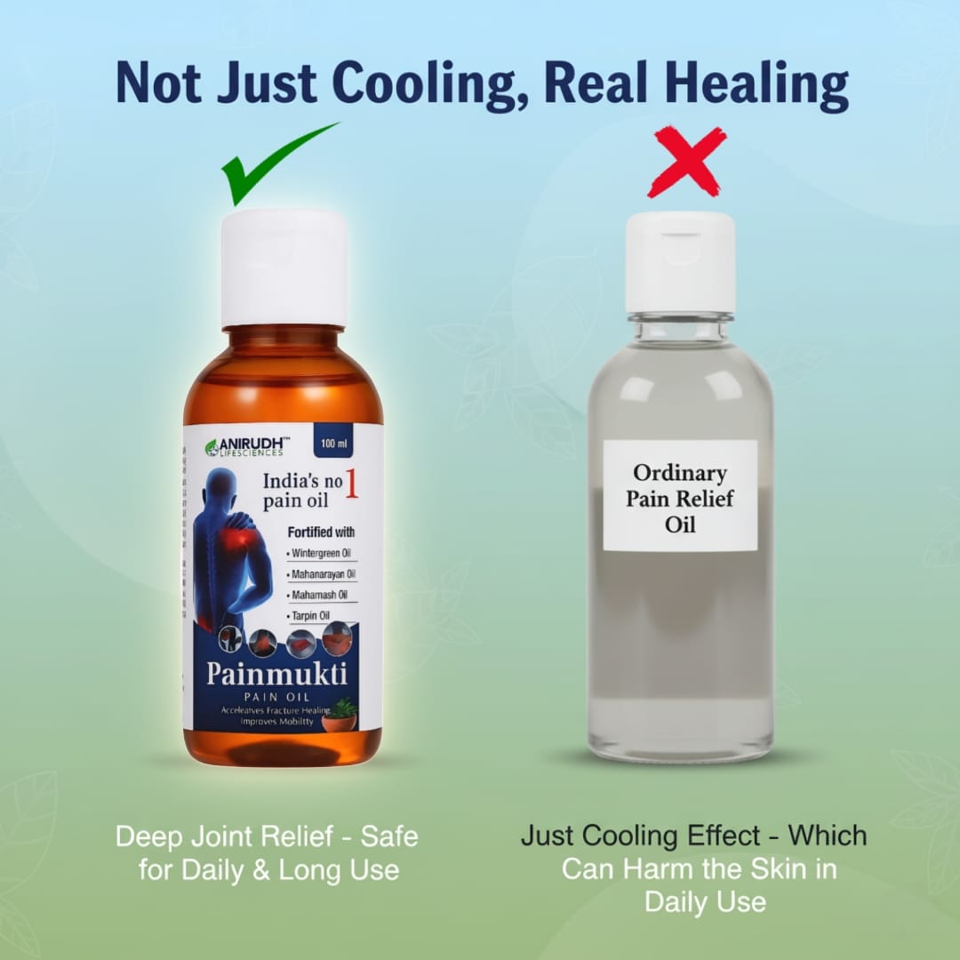 Pain Mukti Oil – Say Goodbye to Joint & Muscle Pain Naturally | 100% Ayurvedic Relief (100ml)