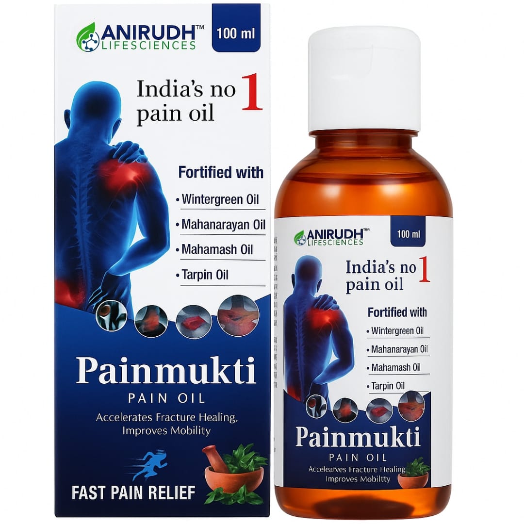 Pain Mukti Oil – Say Goodbye to Joint & Muscle Pain Naturally | 100% Ayurvedic Relief (100ml)